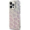 Apple iPhone 15 Pro Hello Kitty dėklas IML Gradient Electrop Crowded Kitty Head (HKHCP15LHCHPEP) rožinės spalvos