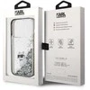 Dėklas Karl Lagerfeld KLHCP15LLKCNSK IPHONE 15 PRO 6.1 "TRANSPARENT HARDCASE LIQUID GLITTER CHUPETTE