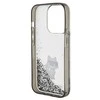Dėklas Karl Lagerfeld KLHCP15LLKCNSK IPHONE 15 PRO 6.1 "TRANSPARENT HARDCASE LIQUID GLITTER CHUPETTE