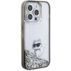 Dėklas Karl Lagerfeld KLHCP15LLKCNSK IPHONE 15 PRO 6.1 "TRANSPARENT HARDCASE LIQUID GLITTER CHUPETTE