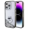 Dėklas Karl Lagerfeld KLHCP15LLKCNSK IPHONE 15 PRO 6.1 "TRANSPARENT HARDCASE LIQUID GLITTER CHUPETTE