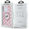Dėklas Karl Lagerfeld KLHMP15LHMCKMHP Apple iPhone 15 Pro 6.1″ rožinės spalvos IML Monogram Karl&Choupette Head MagSaf