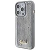 Apple iPhone 15 Pro Max Guess dėklas Sequin Script Metal (GUHCP15XPSFDGSS) sidabrinės spalvos