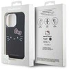 Apple iPhone 15 Pro Max Hello Kitty dėklas IML Kitty Face (HKHCP15XHKHLK) juodos spalvos