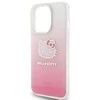 Apple iPhone 15 Pro Max Hello Kitty dėklas IML Gradient Electrop Kitty Head (HKHCP15XHDGKEP) rožinės spalvos
