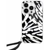 Apple iPhone 15 Pro Max Karl Lagerfeld dėklas IML Zebra Pattern & Cord (KLHCP15XHZBPKCCK) juodos spalvos