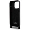 Karl Lagerfeld KLHCP15XSCBSCNK Apple iPhone 15 Pro Max 6.7″ kietas dėklas juodos spalvos Crossbody Silicone Choupe