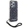Apple iPhone 15 Pro Max Karl Lagerfeld IML Zebra Pattern & Cord (KLHCP15XHZBPKCCU) dėklas telefonui violetinės spalvos