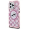 Dėklas Karl Lagerfeld KLHMP15XHMCKMHP Apple iPhone 15 Pro Max 6.7″ rožinės spalvos IML Monogram Karl&Choupette Head Ma