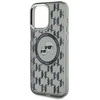 Dėklas Karl Lagerfeld KLHMP15XHMCKMHK Apple iPhone 15 Pro Max 6.7″ juodos spalvos IML Monogram Karl&Choupette Head M