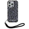 Apple iPhone 15 Pro Max Karl Lagerfeld IML Zebra Pattern & Cord (KLHCP15XHZBPKCCU) dėklas telefonui violetinės spalvos