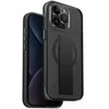 UNIQ Heldro Mag Apple iPhone 15 Pro Max 6.7″ Magclick Charging dėklas juodos spalvos vapour smoke
