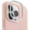 UNIQ dėklas Lino Hue Apple iPhone 15 Pro 6.1″ Magclick Charging blush rožinės spalvos