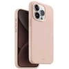 UNIQ dėklas Lino Hue Apple iPhone 15 Pro 6.1″ Magclick Charging blush rožinės spalvos