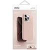 UNIQ dėklas Lino Hue Apple iPhone 15 Pro 6.1″ Magclick Charging blush rožinės spalvos