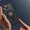Apple iPhone 15 Tech-Protect Magmat „2” MagSafe Matte dėklas telefonui juodos spalvos