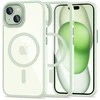 Apple iPhone 15 Tech-Protect Magmat MagSafe transparent telefono dėklas žalios spalvos