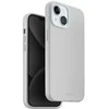 UNIQ dėklas Lino Hue Apple iPhone 15 / 14 / 13 6.1″ Magclick Charging chalk pilkos spalvos