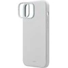 UNIQ dėklas Lino Hue Apple iPhone 15 / 14 / 13 6.1″ Magclick Charging chalk pilkos spalvos