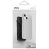 UNIQ dėklas Lino Hue Apple iPhone 15 / 14 / 13 6.1″ Magclick Charging chalk pilkos spalvos