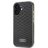 Apple iPhone 16 Audi IML Stitching Pattern MagSafe (AU-IMLMIP16-Q5/D3-BK) dėklas telefonui juodos spalvos