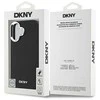 Apple iPhone 16 DKNY Plain Sidabrinis Logo MagSafe (DKHMP16SPSCMCLK) dėklas telefonui juodos spalvos