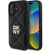 Apple iPhone 16 DKNY Quilted Stack Logo (DKHCP16SPQDSLK) dėklas telefonui juodos spalvos