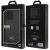 Apple iPhone 16 Pro Audi IML Stitching Pattern MagSafe (AU-IMLMIP16P-Q5/D3-BK) dėklas telefonui juodos spalvos