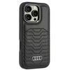 Audi Synthetic Leather MagSafe Apple iPhone 16 Pro 6.3″ juodos spalvos kietas dėklas AU-TPUPCMIP16P-GT/D3-BK