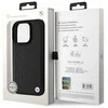 Apple iPhone 16 Pro BMW Leather Hot Stamp MagSafe (BMHMP16LSLLBK) dėklas telefonui juodos spalvos