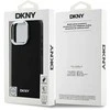 Apple iPhone 16 Pro DKNY Plain Sidabrinis Logo MagSafe (DKHMP16LPSCMCLK) dėklas telefonui juodos spalvos