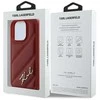 Karl Lagerfeld KLHCP16LPQDSMGR Apple iPhone 16 Pro 6.3″ red kietas dėklas Quilted Signature