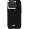 Apple iPhone 16 Pro Max DKNY Plain Sidabrinis Logo MagSafe (DKHMP16XPSCMCLK) dėklas telefonui juodos spalvos