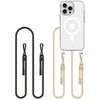 Apple iPhone 16 Pro Max Tech-Protect Flexair Chain MagSafe dėklas telefonui juodos spalvos & Taupe dėklas telefonui skaidrus
