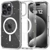 Apple iPhone 16 Pro Tech-Protect FlexAir Hybrid MagSafe Glitter dėklas telefonui skaidrus