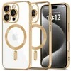 Apple iPhone 16 Pro Tech-Protect MagFlex MagSafe Shiny dėklas telefonui aukso spalvos