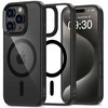 Apple iPhone 16 Pro Tech-Protect Magmat MagSafe Clear dėklas telefonui juodos spalvos