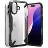 Dėklas Ringke Fusion X Apple iPhone 16 Case - juodos spalvos