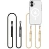 Apple iPhone 16 Tech-Protect Flexair Chain MagSafe dėklas telefonui juodos spalvos & Taupe dėklas telefonui skaidrus