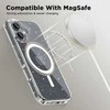 Apple iPhone 16 Tech-Protect FlexAir Hybrid MagSafe Glitter dėklas telefonui skaidrus