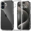 Apple iPhone 16 Tech-Protect Flexair Hybrid Clear dėklas telefonui skaidrus