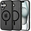 Apple iPhone 16 Tech-Protect Magmat MagSafe Matte dėklas telefonui juodos spalvos