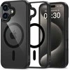 Apple iPhone 16 Tech-Protect Magmat MagSafe Clear dėklas telefonui juodos spalvos
