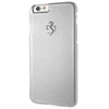 Ferrari kietas dėklas FEPEHCP6SI Apple iPhone 6/6S perforated aluminum sidabrinis