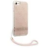 Apple iPhone SE 2022 / SE 2020 / 7 / 8 Guess dėklas 4G Print Strap (GUOHCI8H4STP) rožinės spalvos