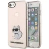 Karl Lagerfeld KLHCI8HNCHTCP Apple iPhone 7/8/SE 2020 / SE 2022 rožinės spalvos kietas dėklas Ikonik Choupette