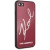 Karl Lagerfeld KLHCI8DLKSRE Apple iPhone 7/8SE 2020 / SE 2022 red kietas dėklas Signature Glitter