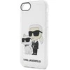 Karl Lagerfeld KLHCI8HNKCTGT Apple iPhone 7/8/SE 2020 / SE 2022 skaidrus kietas dėklas Gliter Karl&Choupette