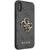 Apple iPhone X / XS Guess dėklas 4G Big Metal Logo (GUHCPX4GMGGR) pilkos spalvos