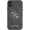 Apple iPhone X / XS Guess dėklas 4G Big Metal Logo (GUHCPX4GMGGR) pilkos spalvos